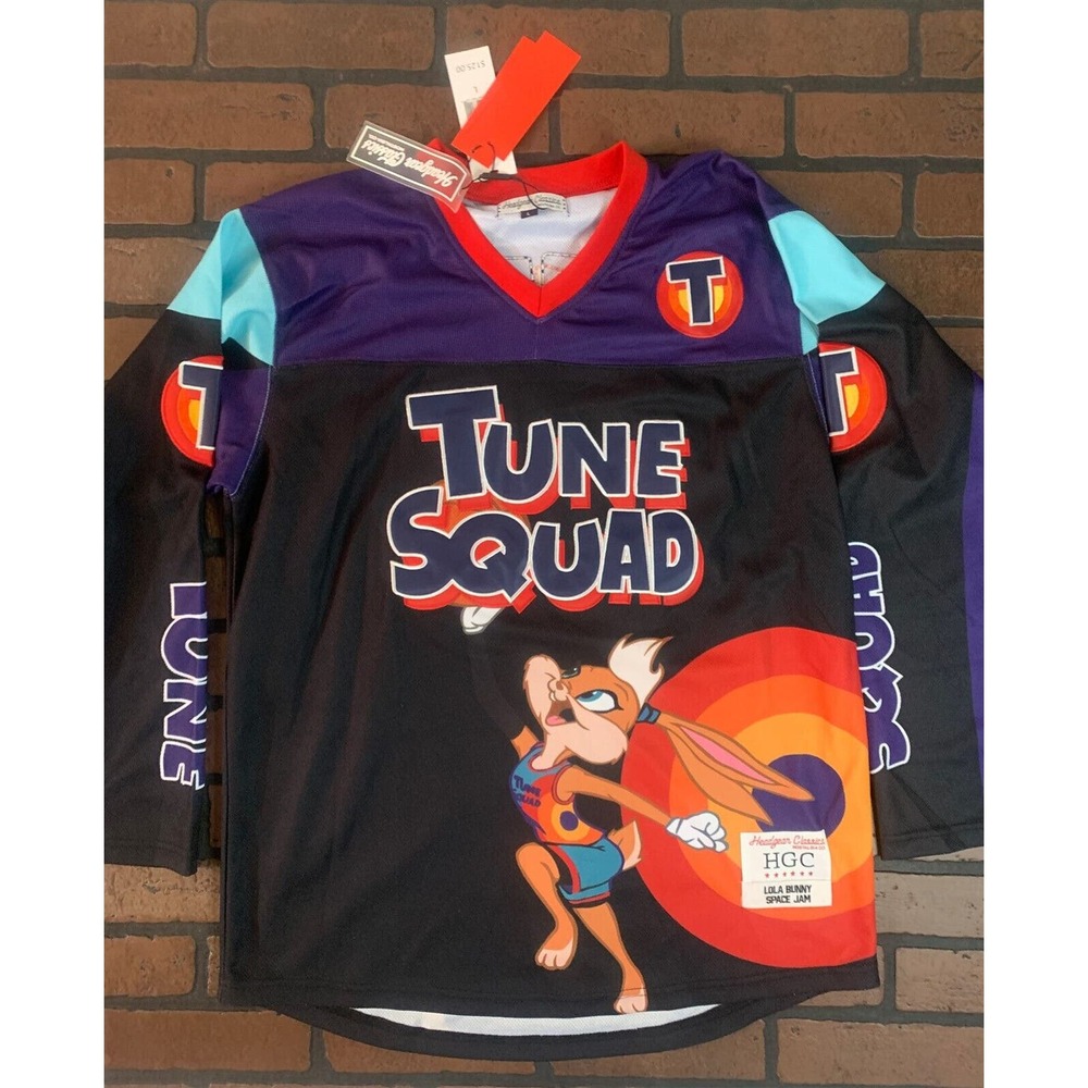 TUNE SQUAD Lola Bunny‎ Headgear Classics Hockey Jersey~Never Worn~M L XL 2XL